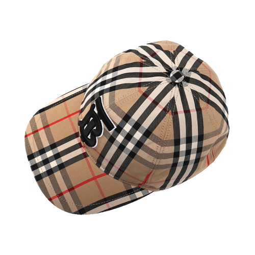 BURBERRY/博柏利女士經典格紋TB標志鴨舌帽帽子8038504