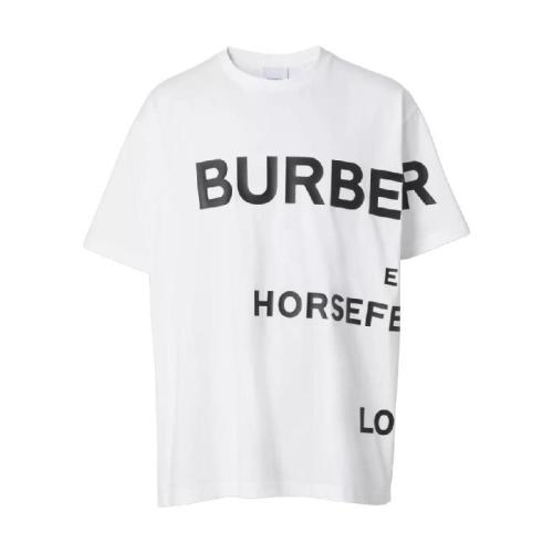  BURBERRY 22年秋冬 男士 Horseferry 印花棉質寬松 T 恤衫 80406911 預定商品1-3周發貨
