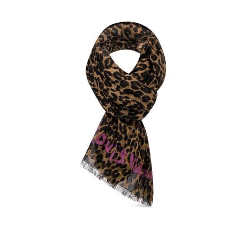  LV路易威登 22年秋冬 女士 圍巾 Leopard 長圍巾 M72215 預定商品2-8周發貨
