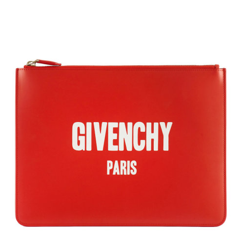 Givenchy/紀梵希 中性款式牛皮logo印花手拿包