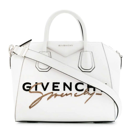 Givenchy/紀(jì)梵希 ANTIGONA系列女士牛皮浮雕LOGO裝飾可拆卸肩帶中號單肩包斜挎包手提包女包 BB500CB0LZ 多色可選