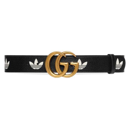  GUCCI古馳 22年秋冬 男士 adidas x Gucci GG Marmont系列腰帶 406831 U4DAT 1061