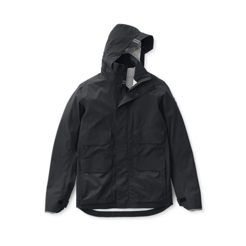 CANADA GOOSE/加拿大鵝 經(jīng)典款 Meaford系列 男士黑色混合面料黑標(biāo)防雨夾克5611MB-NOIR