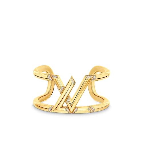  LV路易威登 22年秋冬 女士 手鐲 LV VOLT 1*w*8K金鉆石手鐲 Q95931 Q95932 預定商品2-8周發貨