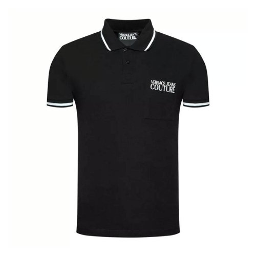 VERSACE JEANS COUTURE 男士黑色時尚短袖Polo衫 E72GAGT02-ECJ01T-E899 PLFSX