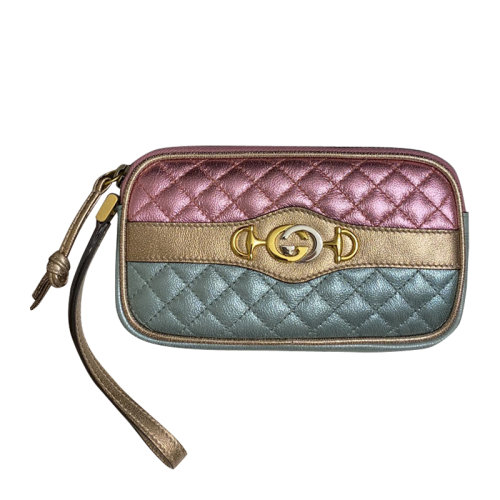 GUCCI/古馳女士彩色皮質手拿包ak542202