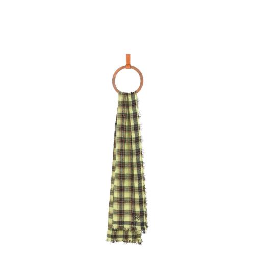  LOEWE羅意威 22年秋冬 男士 圍巾 Checks scarf in cashmere F526487X05-8101 預(yù)定商品1-3周發(fā)貨