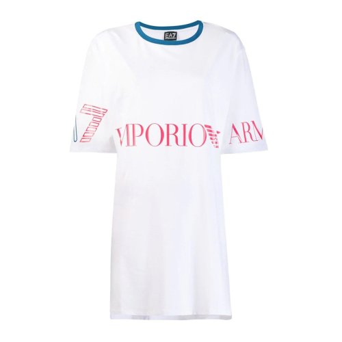  Emporio Armani/安普里奧阿瑪尼 女士米白色棉質連衣裙裙子 3GTA59 J29Z 1100 PLFSX