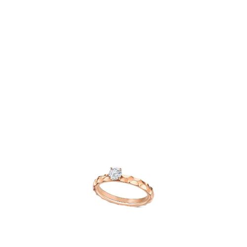  LV路易威登 22年秋冬 女士 戒指 BAGUE DE FIANCAILLES MONOGRAM INFINI， OR ROSE ET DIAMANT 預(yù)定商品2-8周發(fā)貨