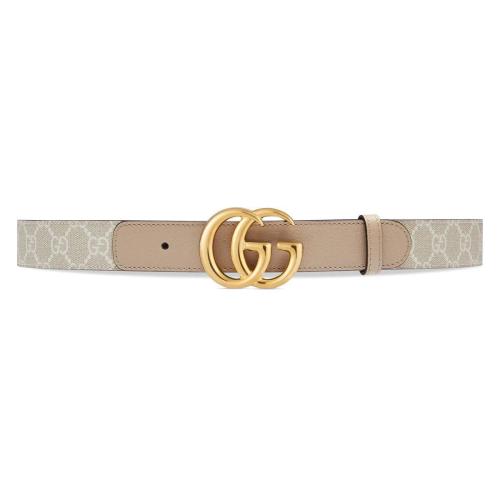  GUCCI古馳 22年秋冬 女士 雙G帶扣窄版腰帶 625839 UULBC 9683