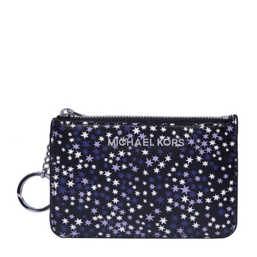 Michael Kors/邁克·科爾斯 女士點點圖案時尚皮質印花手拿包 35H7XGFP1R-PURPLE