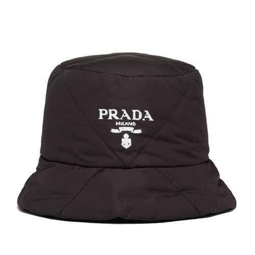PRADA/普拉達  男士黑色Re-Nylon 再生尼龍加襯漁夫帽2HC252_IYK_F0002