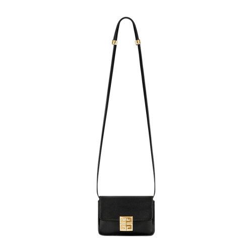 Givenchy/紀梵希  4G系列 女士小號黑色光滑小牛皮翻蓋4G磁性扣單肩斜跨手拿包BB50HDB15T-001