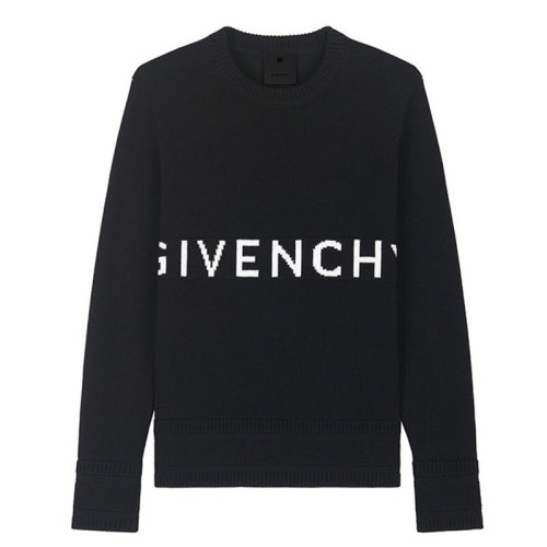  Givenchy/紀梵希 男士黑色棉質針織衫/毛衫 BM90G9 401M 001