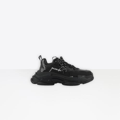  BALENCIAGA巴黎世家 22年春夏 男士 休閑運動鞋 Allover Logo Triple S 運動鞋 536737W2FA1109 預定商品1-3周發貨