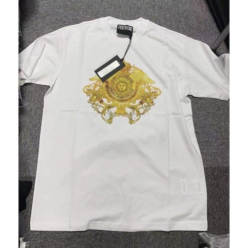  VERSACE JEANS COUTURE 男士白色棉質(zhì)短袖T恤 B3GWA750 30454 003 PLFSX