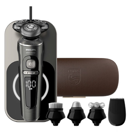 Philips/飛利浦 男士電動剃須刀刮胡刀舒仕系列多功能禮盒裝胡須刀無線充電剃胡刀SP9880【無線充電|個性化舒適設置|剃須刀荷蘭進口】