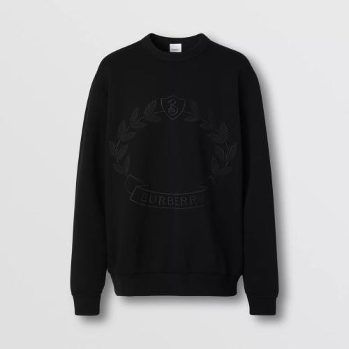  BURBERRY 22年秋冬 男士 橡木葉徽章刺繡棉質(zhì)運動衫 80609201