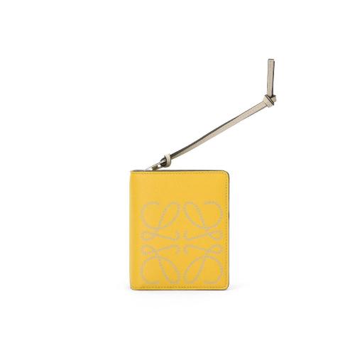  LOEWE羅意威 22年秋冬 女士 錢包 Brand compact zip wallet in calfskin 103.54.Z41-8311