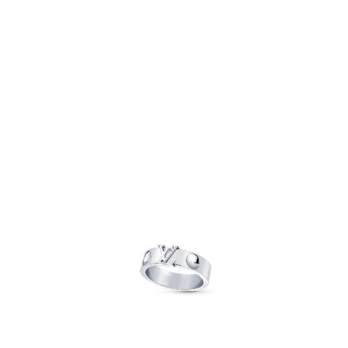  LV路易威登 22年秋冬 女士 戒指 BAGUE EMPREINTE， OR BLANC Q9K97K Q9K97Z Q9K97L Q9K97A Q9K 預定商品2-8周發貨