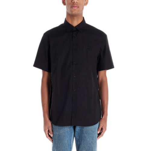 BURBERRY/博柏利  男裝 服裝 黑色棉質 男士短袖襯衫 8025764