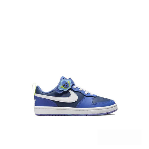 Nike/耐克 22年春夏 兒童款 Court Borough 魔術貼 低幫 運動 休閑 板鞋 DM1472-400