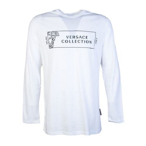  VERSACE COLLECTION/VERSACE COLLECTION 男士白色棉質長袖T恤 V800491RVJ00633 V7013 PLFSX