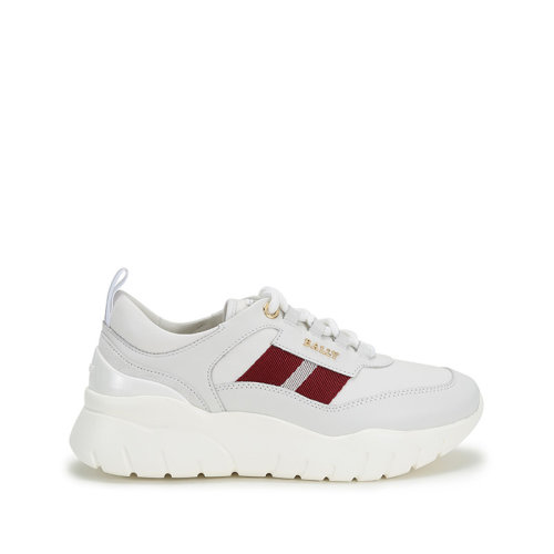 BALLY/巴利 2021款 女士皮質(zhì)系帶休閑運(yùn)動鞋 BIARA TSP