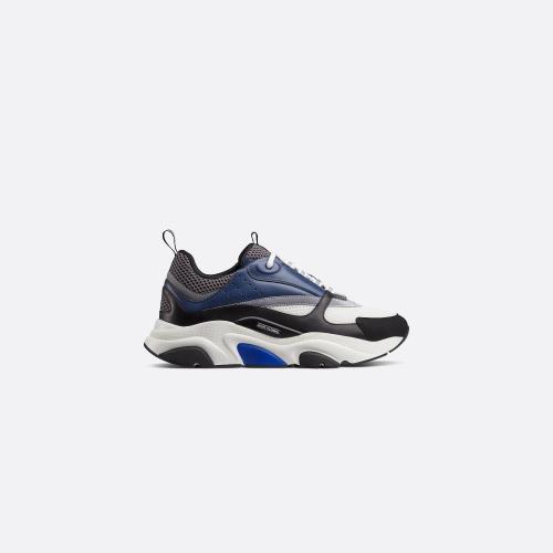  DIOR迪奧 22年秋冬 男士 休閑運動鞋 Sneaker B22 en maille technique blanche et grise avec 預定商品1-3周發貨