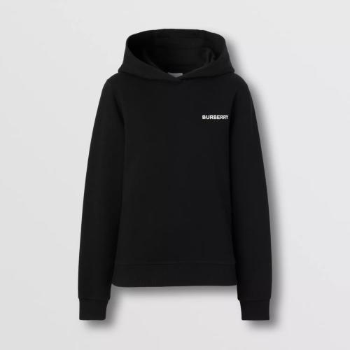  BURBERRY 22年秋冬 女士 Horseferry 方形印花棉質(zhì)連帽衫 80560501
