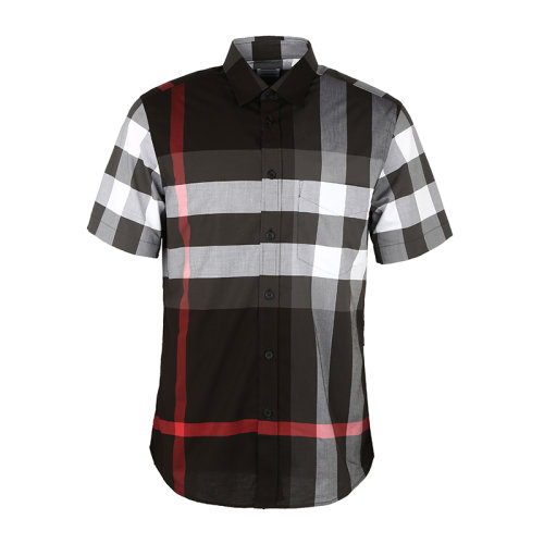 BURBERRY/博柏利巴寶莉襯衣男裝男士短袖襯衫男8025607經典格紋