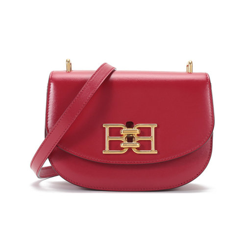 BALLY/巴利  女士迷你款皮質B-Chain單肩斜挎包手拿包 BAILY