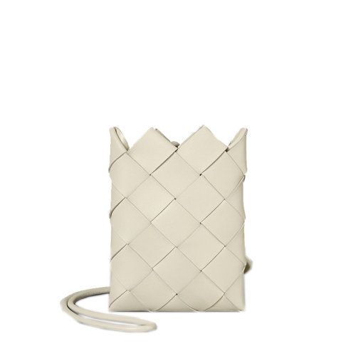 Bottega Veneta/葆蝶家  寶緹嘉女包 女士白色皮質經典時尚編織單肩包 619019VCQC49644