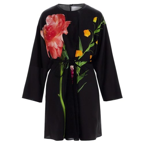 Valentino/華倫天奴  女士 黑色時尚休閑連衣裙 UB0VATZ1625K92