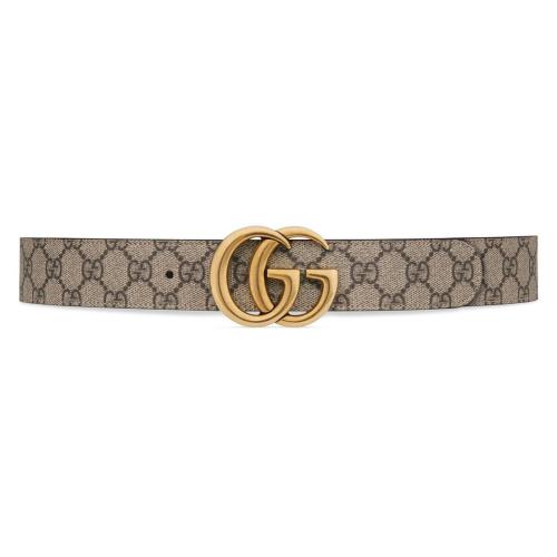  GUCCI古馳 22年秋冬 男士 雙G帶扣雙面腰帶 659416 92TIC 9769