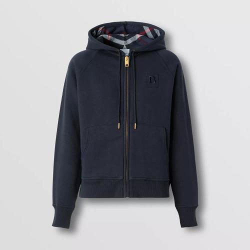  BURBERRY 22年秋冬 女士 字母圖案棉質混紡連帽上衣 80615561