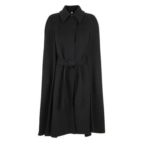 BURBERRY/博柏利 19年春夏 翻領 女性 大衣 腰帶 黑色 女士夾克 80070131