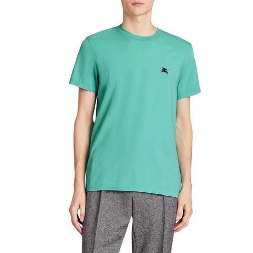  BURBERRY/博柏利 男士青綠色棉質短袖T恤 406182111 PLFSX