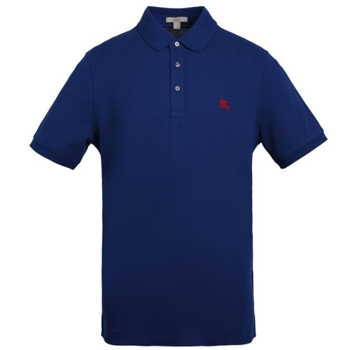 BURBERRY/博柏利 巴寶莉男裝 男士 藍色棉質時尚短POLO 40612331