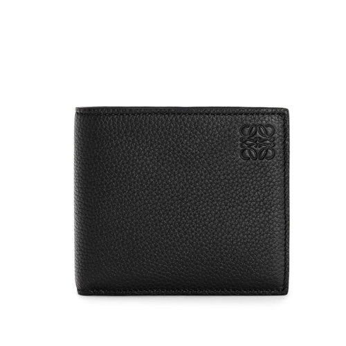 LOEWE/羅意威  Bifold系列 男士黑色粒面小牛皮雙折錢(qián)包0010525558
