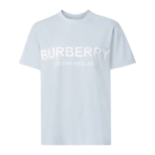  BURBERRY/博柏利 女士淡藍色棉質短袖T恤 80212711 PLFSX