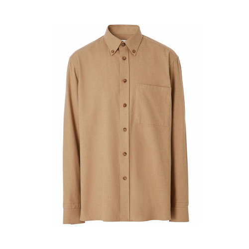 BURBERRY/博柏利 男士棕色織物長袖襯衫 8048119