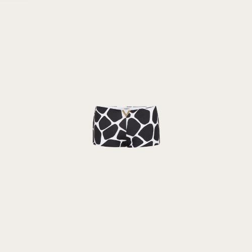  VALENTINO華倫天奴 22年秋冬 女士 短褲 SHORT EN LYCRA A_VEC IMPRIMé GIRAFFA RE-EDITION 1