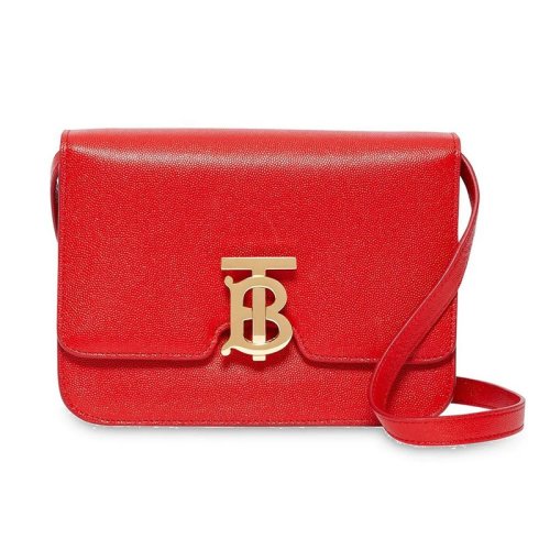  BURBERRY/博柏利 女士紅色皮革斜挎包 8019339 PLSX