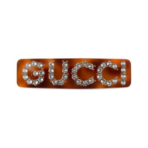  GUCCI古馳 22年秋冬 女士 水晶Gucci單發(fā)夾 513120 I4771 8518