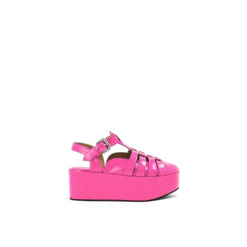  LOEWE羅意威 22年秋冬 女士 平底涼鞋 Wedge sandal in calfskin L815S10X13-7540