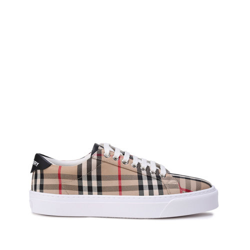 BURBERRY/博柏利【22春夏新款】男款織物系帶休閑運動鞋板鞋 80497761