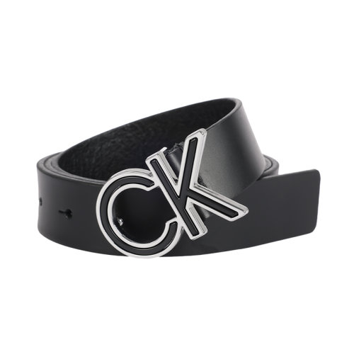 Calvin Klein/卡爾文·克萊因休閑時尚潮流男士腰帶簡約黑色