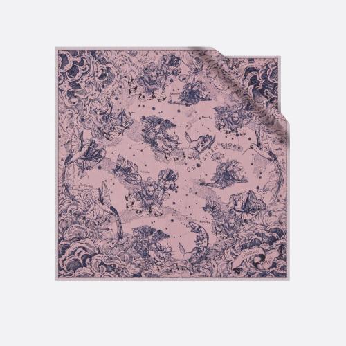  DIOR迪奧 22年秋冬 女士 絲巾 Diortwin 方巾 15CON070I606_C*w*408 預定商品1-3周發貨