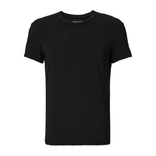 Emporio Armani/安普里奧阿瑪尼 男士黑色棉質短袖T恤 1113416A51100020 PLFSX